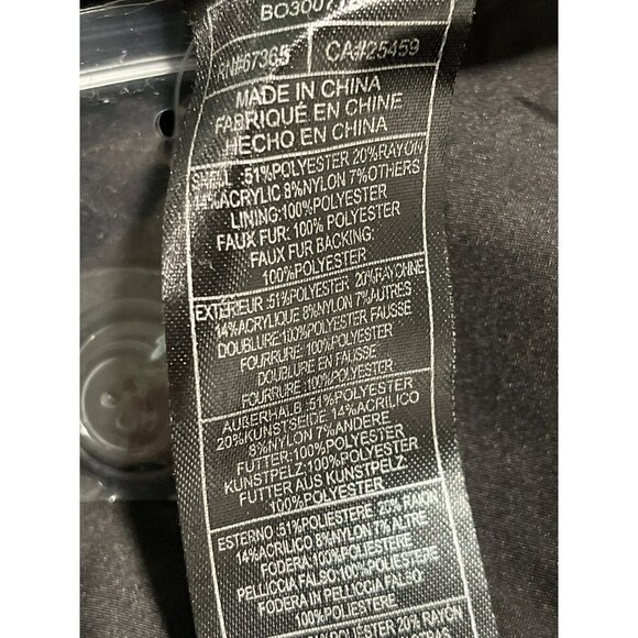 Steve Madden $159 Dienne Coat Black Multi Faux Fur Collar Tweed Medium NWT - Picture 7 of 7